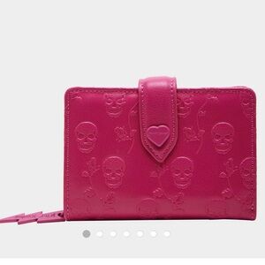 Pink Skull Embossed Wallet